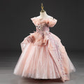 Luxurious Cute  Baby Girl Christmas Dress Toddler Pageant First Communion Princess Dress