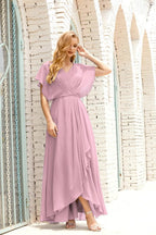 Baoleely  Mother of The Bride Dresses Plus Size V-Neck Floor Length Formal Prom Dress for Wedding Guest 28020