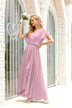 Baoleely  Mother of The Bride Dresses Plus Size V-Neck Floor Length Formal Prom Dress for Wedding Guest 28020