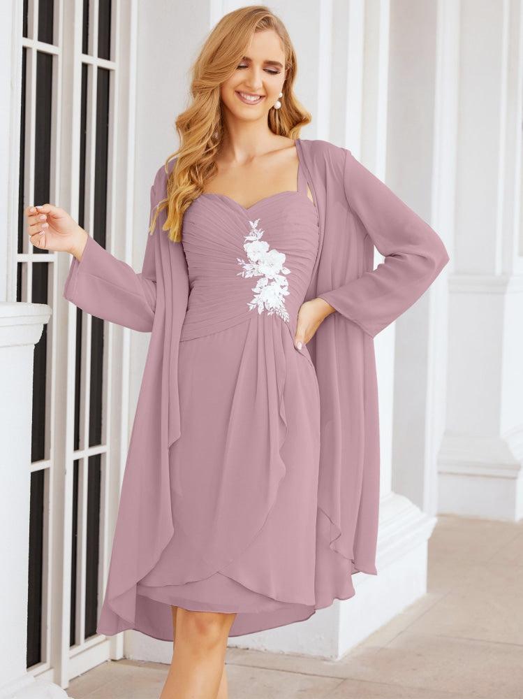 Sunnderly Mother of The Bride Groom Dresses Lace Appliques for Wedding Guest SY28066