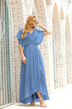 Baoleely  Mother of The Bride Dresses Plus Size V-Neck Floor Length Formal Prom Dress for Wedding Guest 28020