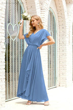 Baoleely  Mother of The Bride Dresses Plus Size V-Neck Floor Length Formal Prom Dress for Wedding Guest 28020