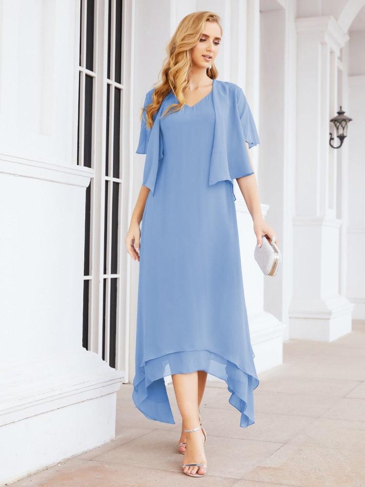 Sunnderly Two-Piece A-line Mother of The Bride Dress Formal Party Gown Dress SY28073