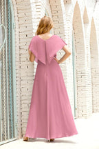 Baoleely  Mother of The Bride Dresses Plus Size V-Neck Floor Length Formal Prom Dress for Wedding Guest 28020