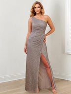 Sheath/Column One-Shoulder Floor-Length Mother of the Bride Dresses