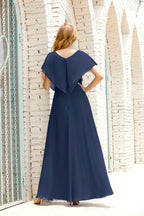 Baoleely  Mother of The Bride Dresses Plus Size V-Neck Floor Length Formal Prom Dress for Wedding Guest 28020