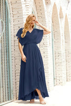 Baoleely  Mother of The Bride Dresses Plus Size V-Neck Floor Length Formal Prom Dress for Wedding Guest 28020
