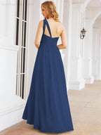 Numbersea One Shoulder Bridesmaid Dresses Long Maxi Formal Evening Party Prom Gowns 28061
