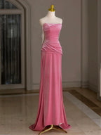 Mermaid Velvet Long Prom Dress Long Formal Dress
