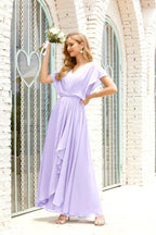 Baoleely  Mother of The Bride Dresses Plus Size V-Neck Floor Length Formal Prom Dress for Wedding Guest 28020