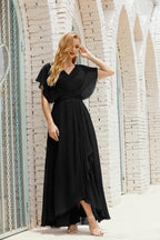 Baoleely  Mother of The Bride Dresses Plus Size V-Neck Floor Length Formal Prom Dress for Wedding Guest 28020