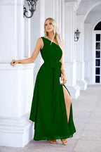 Ladies Chiffon One Shoulder Bridesmaid Evening Dress Wedding Party Evening Dress 28133