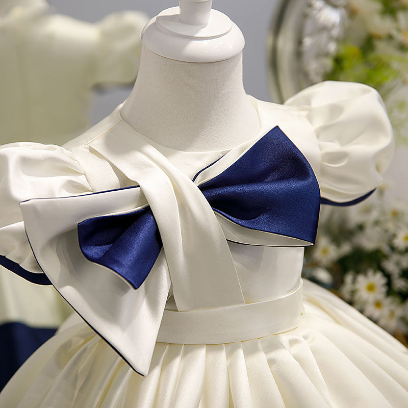 Baby Girl Dress Toddler Baptism Bow-knot First Communion  Princess Dress