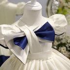 Baby Girl Dress Toddler Baptism Bow-knot First Communion  Princess Dress