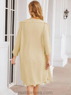 Sunnderly Mother of The Bride Dresses Prom Dress Casual Pleated Dress  SY28065