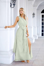 Ladies Chiffon One Shoulder Bridesmaid Evening Dress Wedding Party Evening Dress 28133