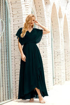 Baoleely  Mother of The Bride Dresses Plus Size V-Neck Floor Length Formal Prom Dress for Wedding Guest 28020