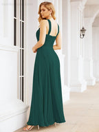 Numbersea Crisscross Halter Bridesmaid Dresses for Party Wedding Evening Prom Maxi Ball Gowns 28053