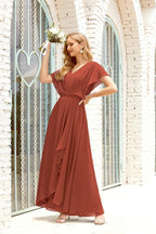 Baoleely  Mother of The Bride Dresses Plus Size V-Neck Floor Length Formal Prom Dress for Wedding Guest 28020