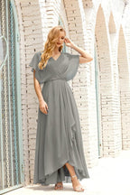 Baoleely  Mother of The Bride Dresses Plus Size V-Neck Floor Length Formal Prom Dress for Wedding Guest 28020
