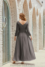 Numbersea Bridesmaid Dress Chiffon Formal Party Dress Evening Dress 28016