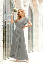 Baoleely  Mother of The Bride Dresses Plus Size V-Neck Floor Length Formal Prom Dress for Wedding Guest 28020