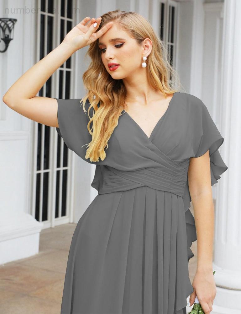 Numbersea Bridesmaid Dresses Backless Formal Prom Gowns for Evening Party Mother of The Bride Dress 28040
