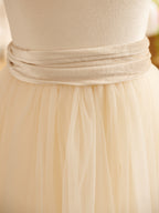 Velvet Floor-length Winter Flower Girl Dress