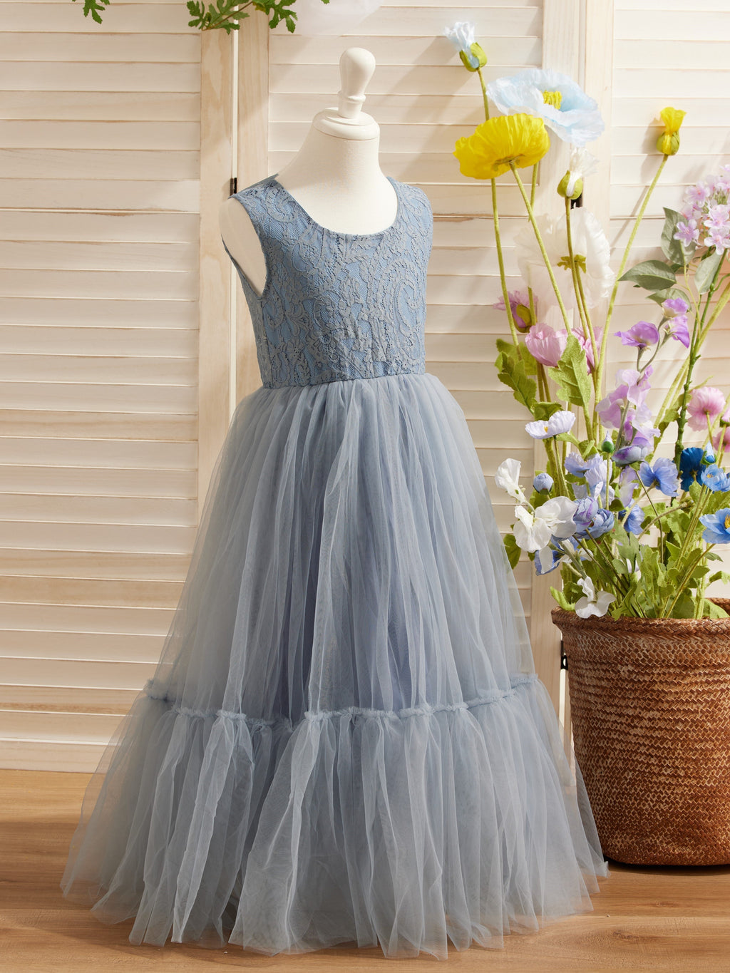 Tulle Floor-length White Dress (2003227895)