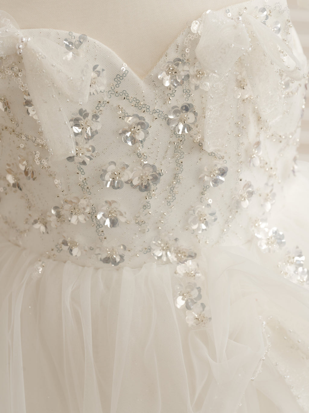 Ball-Gown/Princess Satin Tulle Floor-length Flower Girl Dress