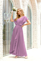 Baoleely  Mother of The Bride Dresses Plus Size V-Neck Floor Length Formal Prom Dress for Wedding Guest 28020