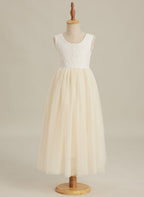 Enchanted Tulle Lace Flower Girl Dress