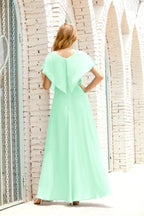 Baoleely  Mother of The Bride Dresses Plus Size V-Neck Floor Length Formal Prom Dress for Wedding Guest 28020