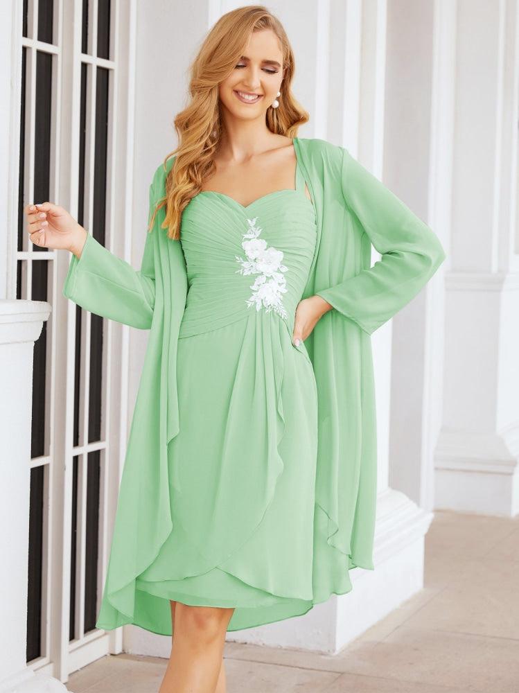 Sunnderly Mother of The Bride Groom Dresses Lace Appliques for Wedding Guest SY28066