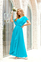 Baoleely  Mother of The Bride Dresses Plus Size V-Neck Floor Length Formal Prom Dress for Wedding Guest 28020