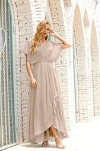 Baoleely  Mother of The Bride Dresses Plus Size V-Neck Floor Length Formal Prom Dress for Wedding Guest 28020