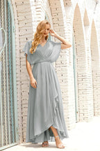 Baoleely  Mother of The Bride Dresses Plus Size V-Neck Floor Length Formal Prom Dress for Wedding Guest 28020