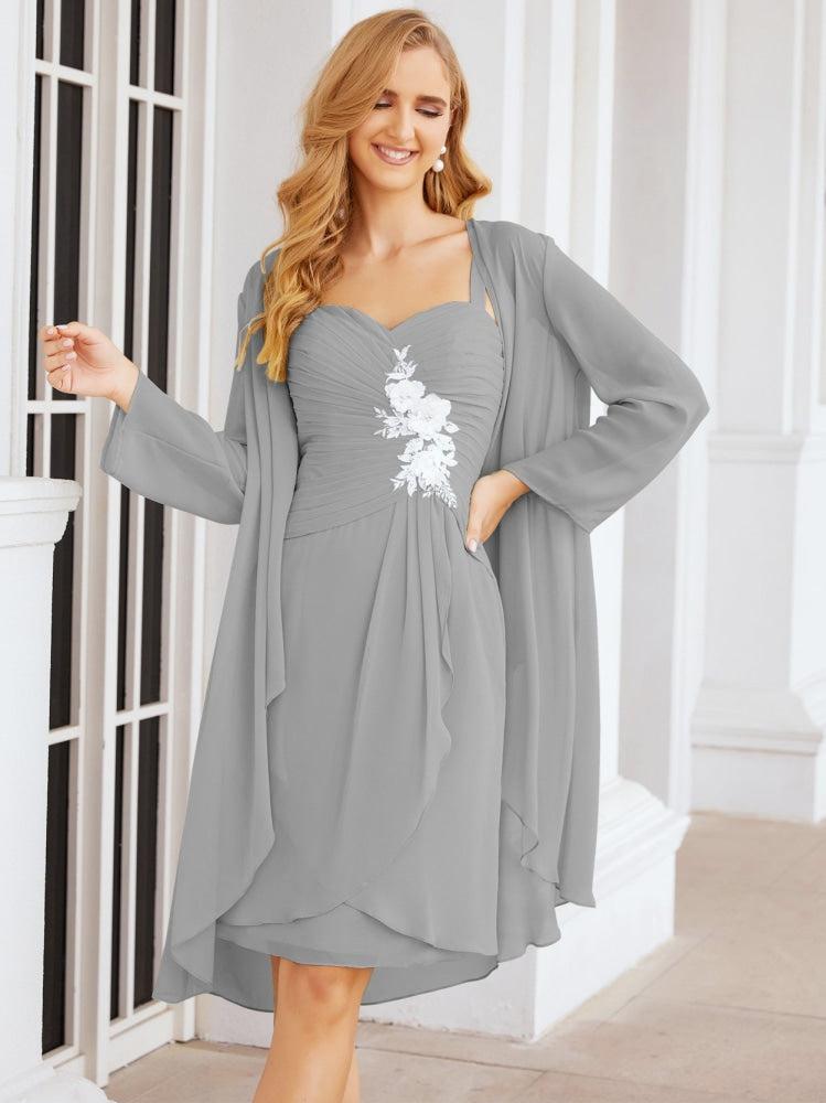 Sunnderly Mother of The Bride Groom Dresses Lace Appliques for Wedding Guest SY28066