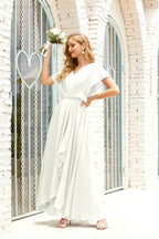 Baoleely  Mother of The Bride Dresses Plus Size V-Neck Floor Length Formal Prom Dress for Wedding Guest 28020