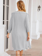 Sunnderly Mother of The Bride Dresses Prom Dress Casual Pleated Dress  SY28065