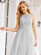 Numbersea Keyhole Bridesmaid Dresses Sleeveless Formal Evening Party Prom Gowns 28043