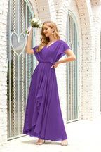 Baoleely  Mother of The Bride Dresses Plus Size V-Neck Floor Length Formal Prom Dress for Wedding Guest 28020
