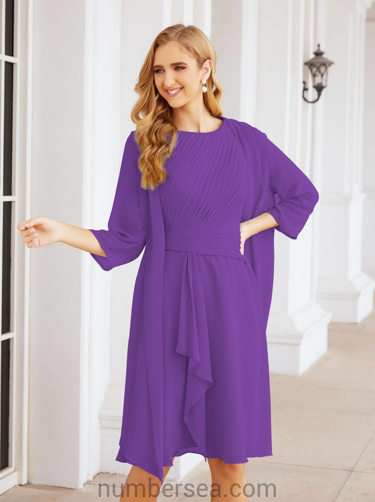 Sunnderly Mother of The Bride Dresses Prom Dress Casual Pleated Dress  SY28065