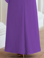 Sunnderly Formal Party Gown Dress Long Mother of The Bride Dresses with Ruffle Cape SY28026