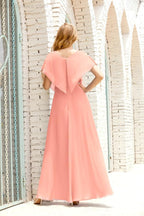 Baoleely  Mother of The Bride Dresses Plus Size V-Neck Floor Length Formal Prom Dress for Wedding Guest 28020