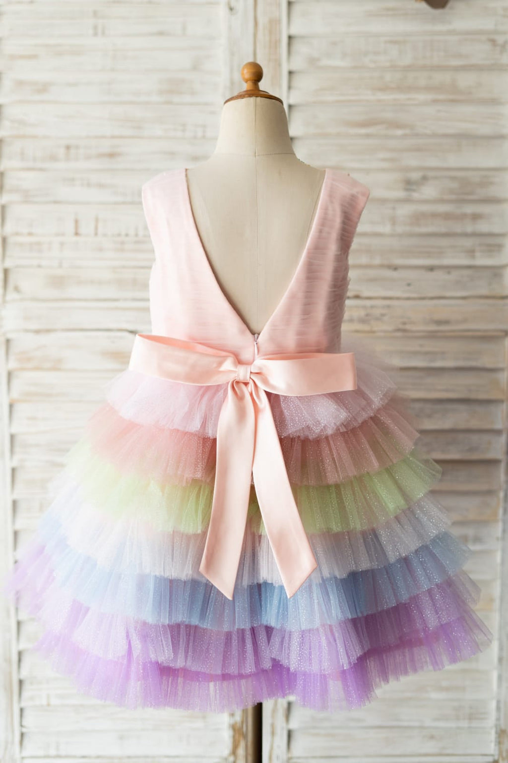 A-line Tulle Knee-length Dress (2003227679)