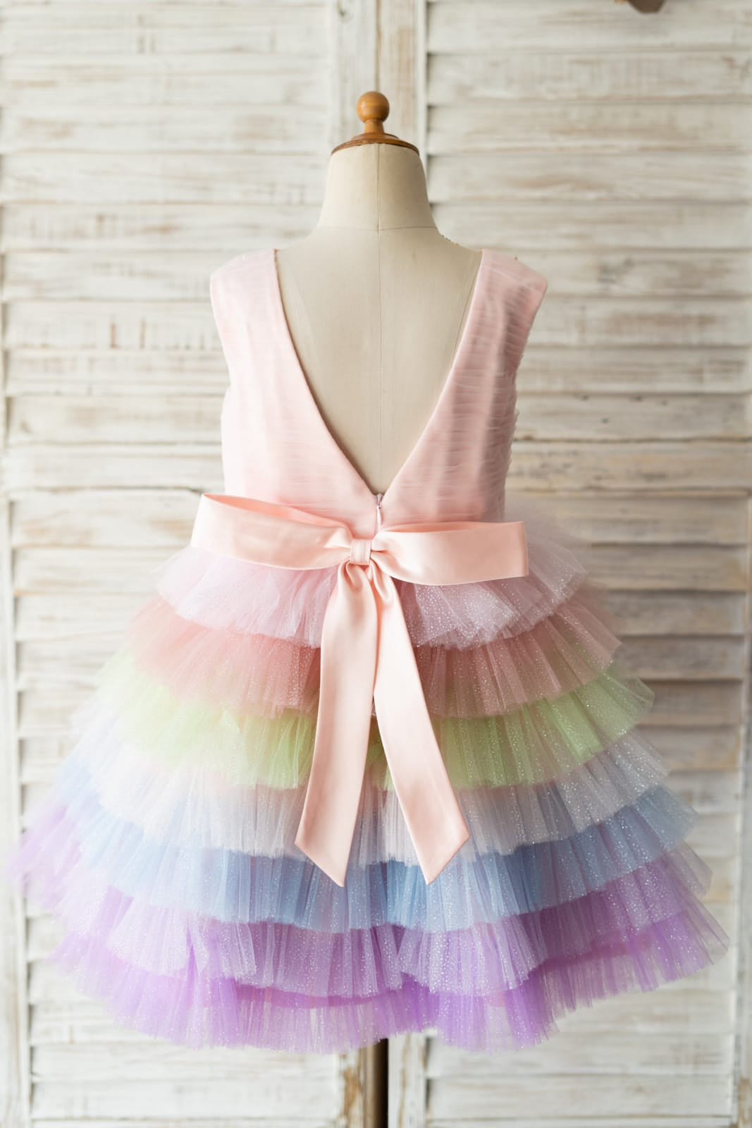 A-line Tulle Knee-length Dress (2003227679)