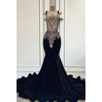 Trumpet/Mermaid Ruffles Hot V-neck Straps Rhinestones Evening Party Prom Dress