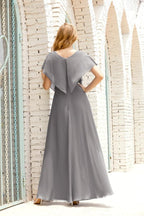 Baoleely  Mother of The Bride Dresses Plus Size V-Neck Floor Length Formal Prom Dress for Wedding Guest 28020