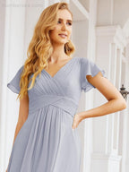Baoleely Formal Prom Gowns for Mother of The Bride Cap Sleeves Bridesmaid Dress 28047